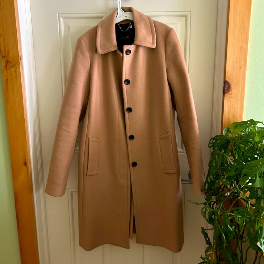 Coach Tan Wool Coat